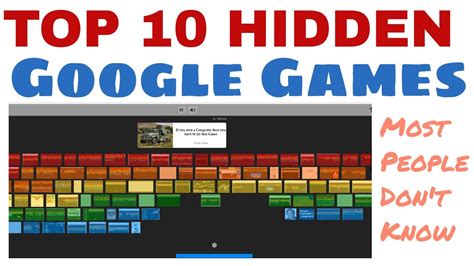 10 Hidden Google Games To Boost Your Fun And Productivity