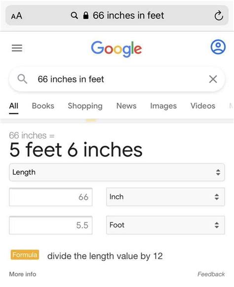 Convert 66 Inches to Feet: Quick and Easy Guide