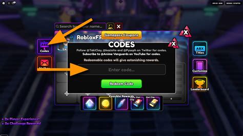 Anime Rebron Codes
