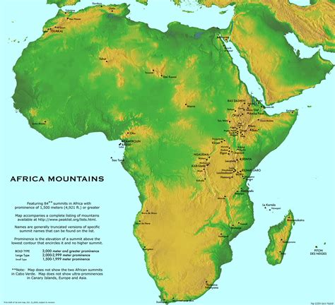 Atlas Mountains Africa Map