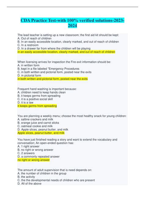 Ultimate CDA Practice Test Guide for Success