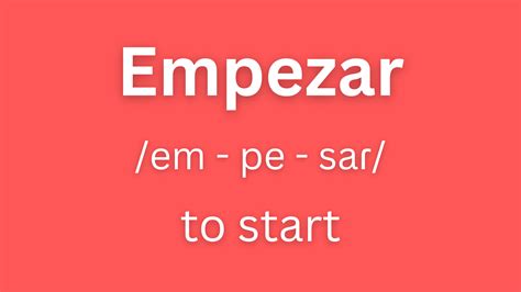 Start Your Journey: The Correct 'Empezar in English' Translation Revealed