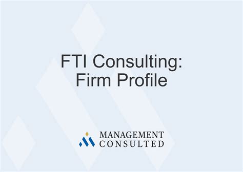 Fti Consulting Careers
