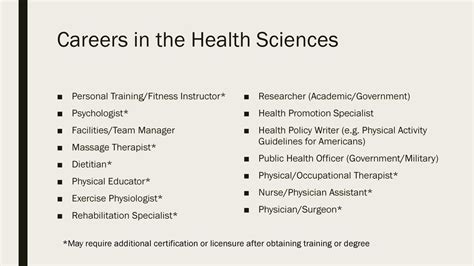 Health Science Careers