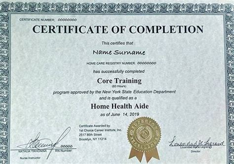 Home Health Certification Online