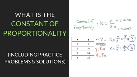 Mastering Proportionality Constant Find: Guide