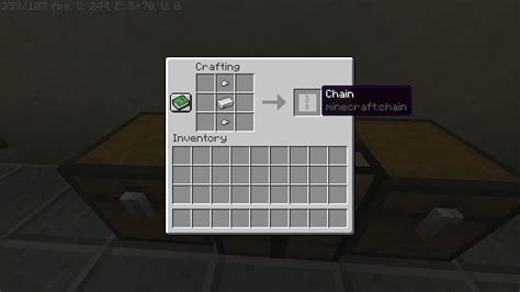 How To Make A Chain In Minecraft