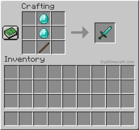 How To Make A Diamond Sword In Minecraft