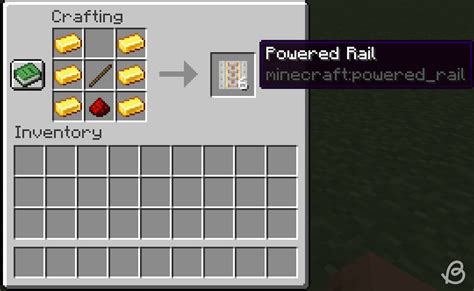 How To Make A Powered Rail Minecraft