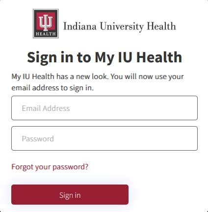 Iu Health Portal Log In