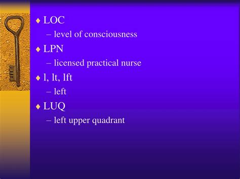 Unlocking the Mystery Behind LOC Medical Abbreviation