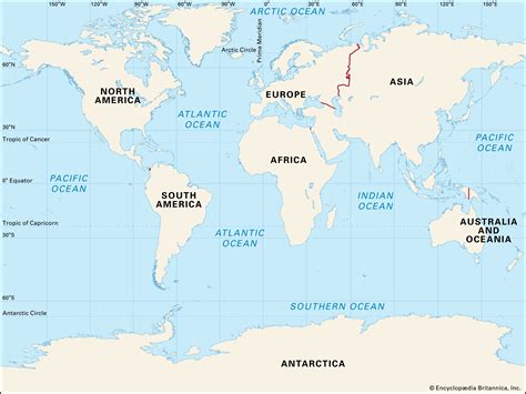 Ultimate Map of Continents and Oceans 2023