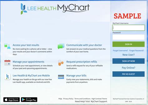 Mychart Lee Health Login