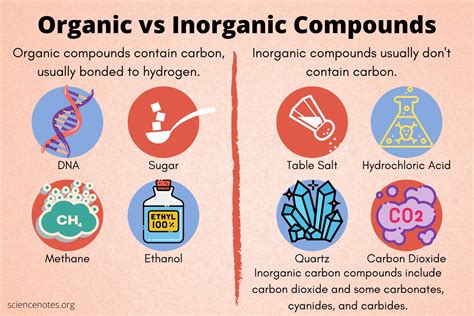 Organic vs Inorganic: Compound Showdown