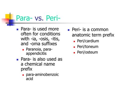 Para Medical Definition Explained Simply
