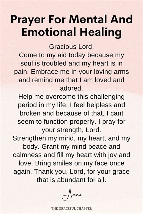 Prayer For Mental Health