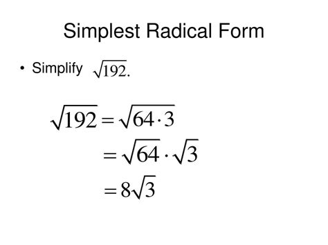 Simplest Radical Form Unveiled: Quick Guide