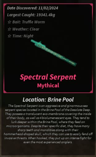 Spectral Serpent Fisch