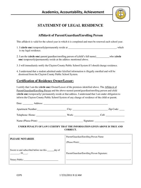 Unpacking the Statement of Legal Residence: Your Ultimate Guide