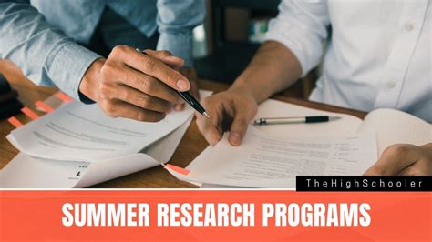Best Summer Research Programs for High School Students