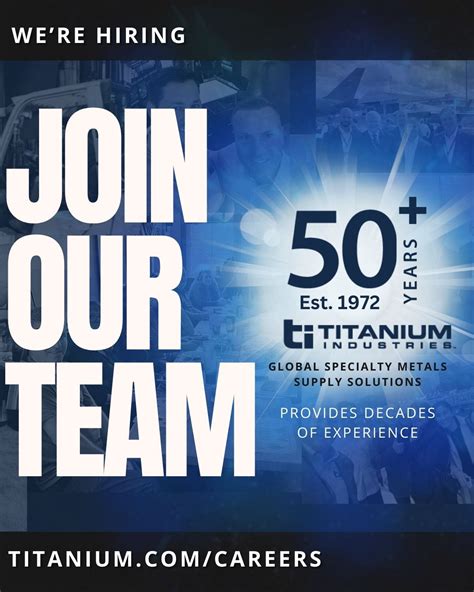Unlock Titanium Careers: Your Next Big Move